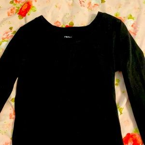 French Toast Girls Black Full Sleeve Shirt